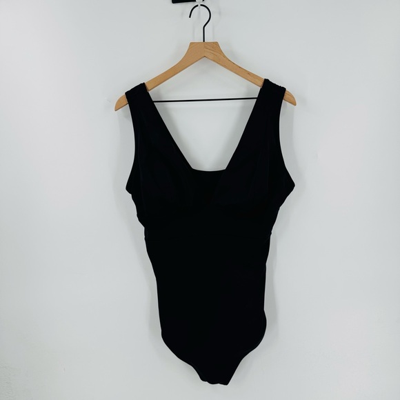 Andie Swim The Medium Coverage Mykonos One Piece Black Swimsuit Size XXLT - Picture 2 of 8